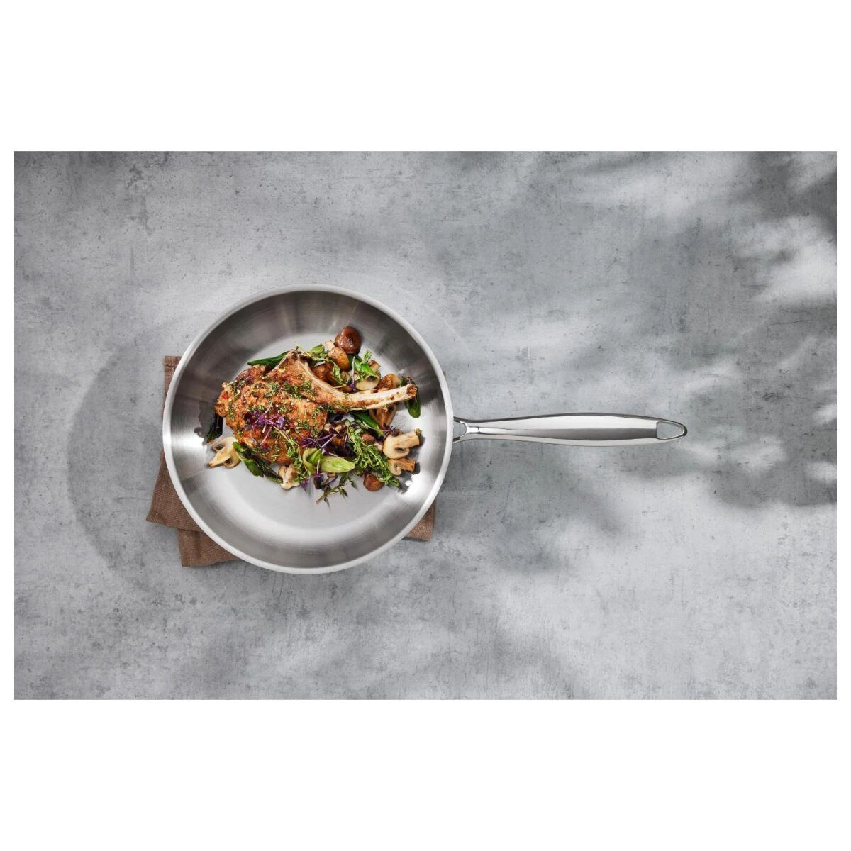 SILVERCREST® premium stainless steel pan, Ø 24 cm