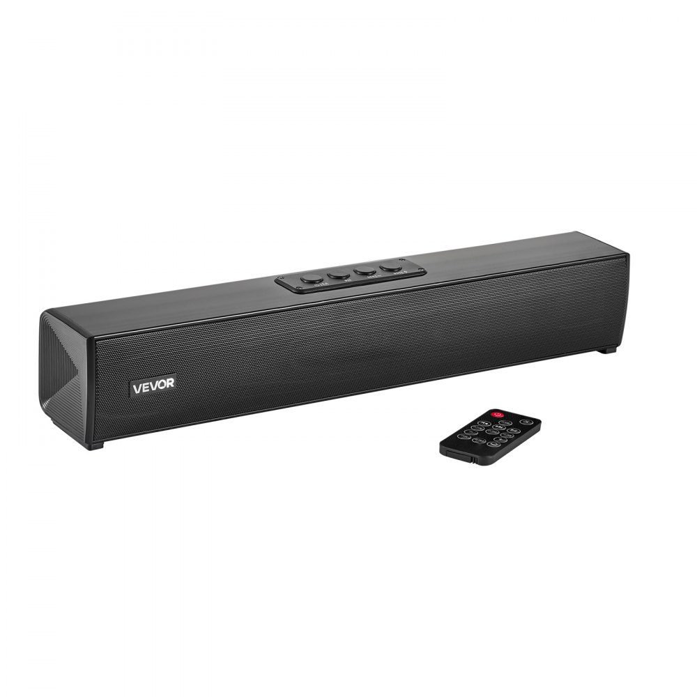 Soundbar für Smart TV, 2.0-Kanal, 450-mm-Kompakt-TV-Lautsprecher für Projektor, Bluetooth-AUX-Anschluss, Fernbedienung, 80-W-Surround-Sound-System für PC-Heimkino-Audio