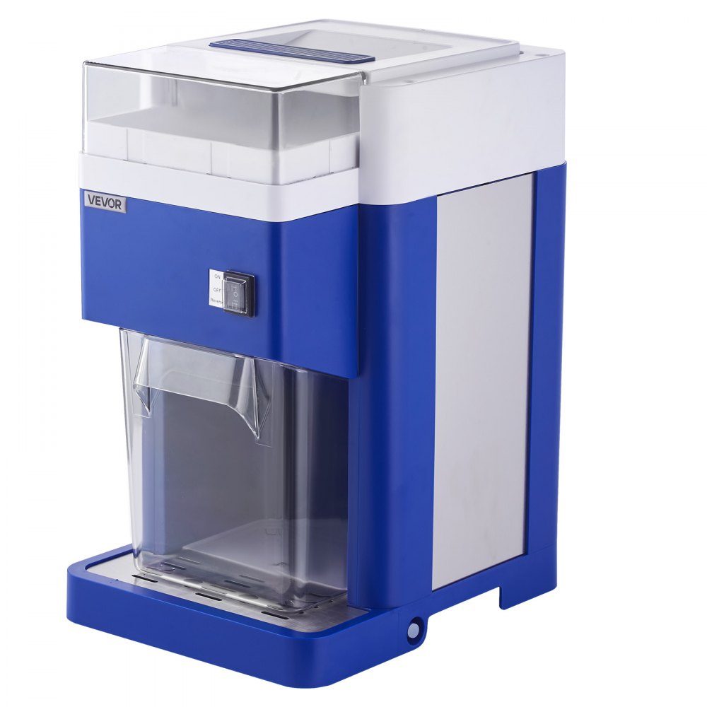 Commerciële ijsscheermachine Sneeuwkegelmachine 1,8 liter Fijn en pluizig mit 300-W-Motor en roestvrijstalen messen Commerciële ijsbreker voor dessertwinkel Familiebijeenkomst Restaurant Blauw