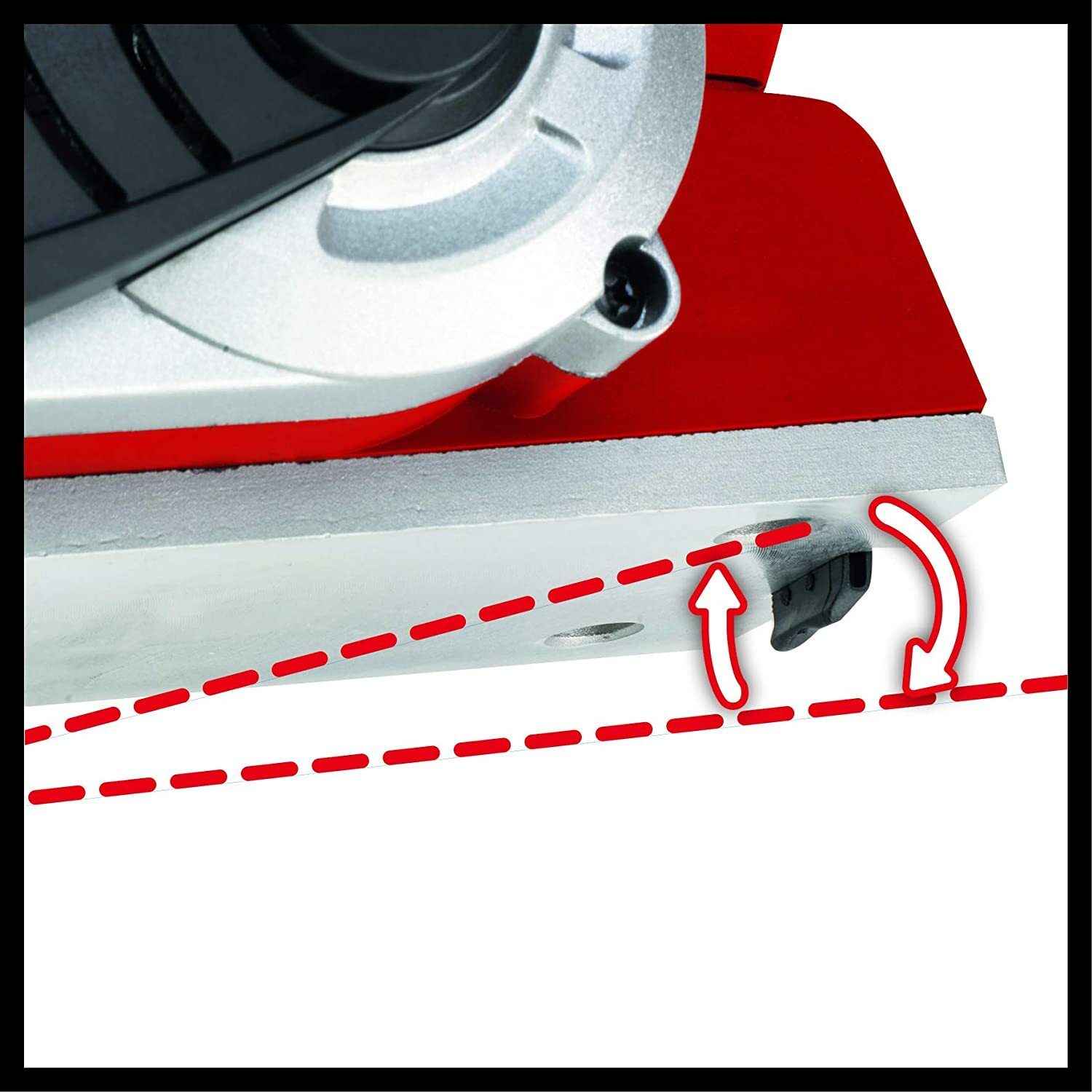 Einhell Elektroplaner TE-PL 900 (900 W, bis 3 mm Schnitttiefe, große Messerwelle, Grundplatte mit 3 V-Nuten, Softgrip, inkl. Parallelanschlag, Falztiefenanschlag, TCT-Planermesser)