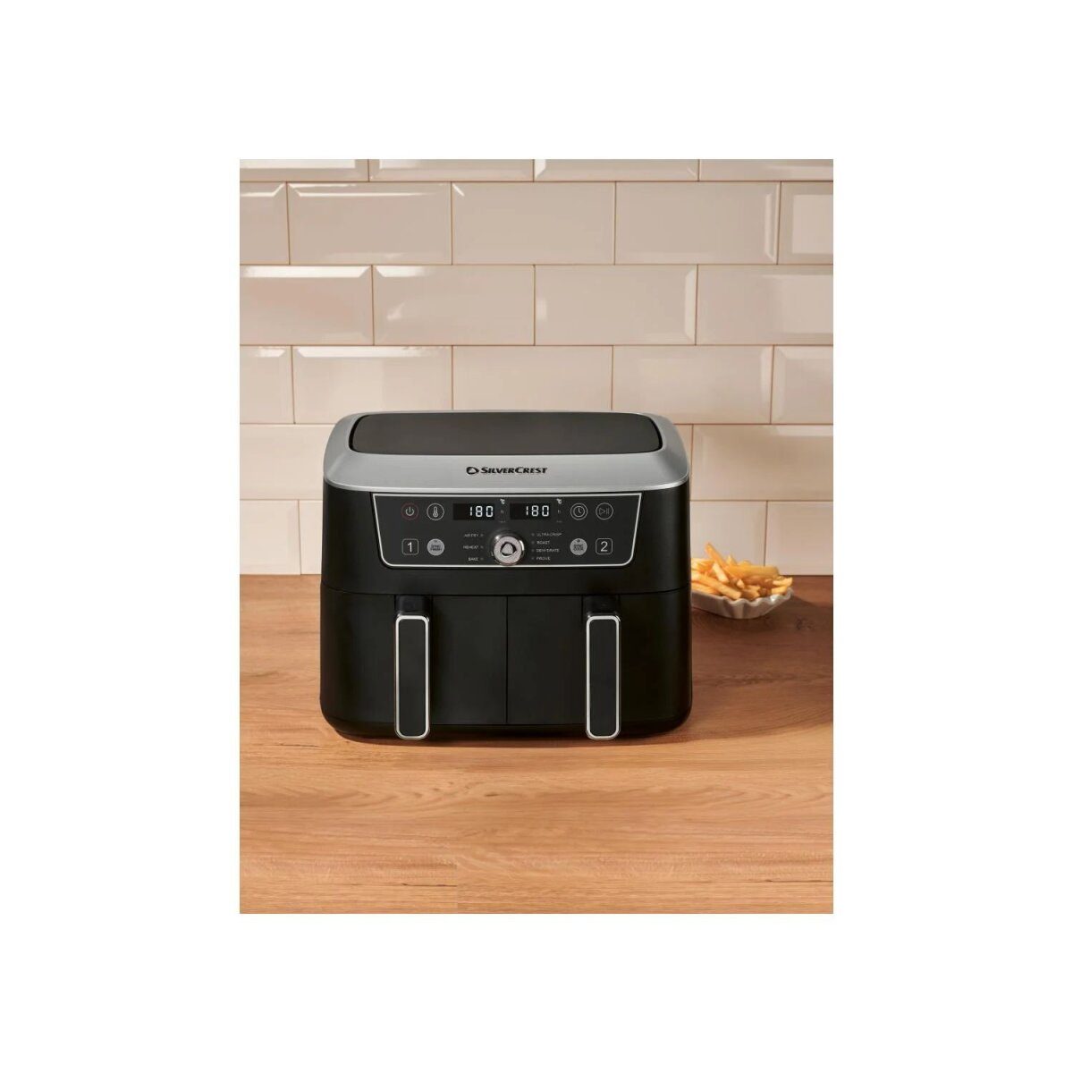 SILVERCREST® Doppelzonen-Heißluftfritteuse SHFDD 2600 C2