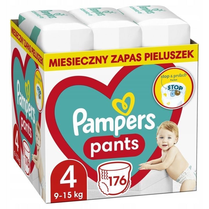 Pampers Pants Windeln Größe 4 9-15 kg 176 Stück.
