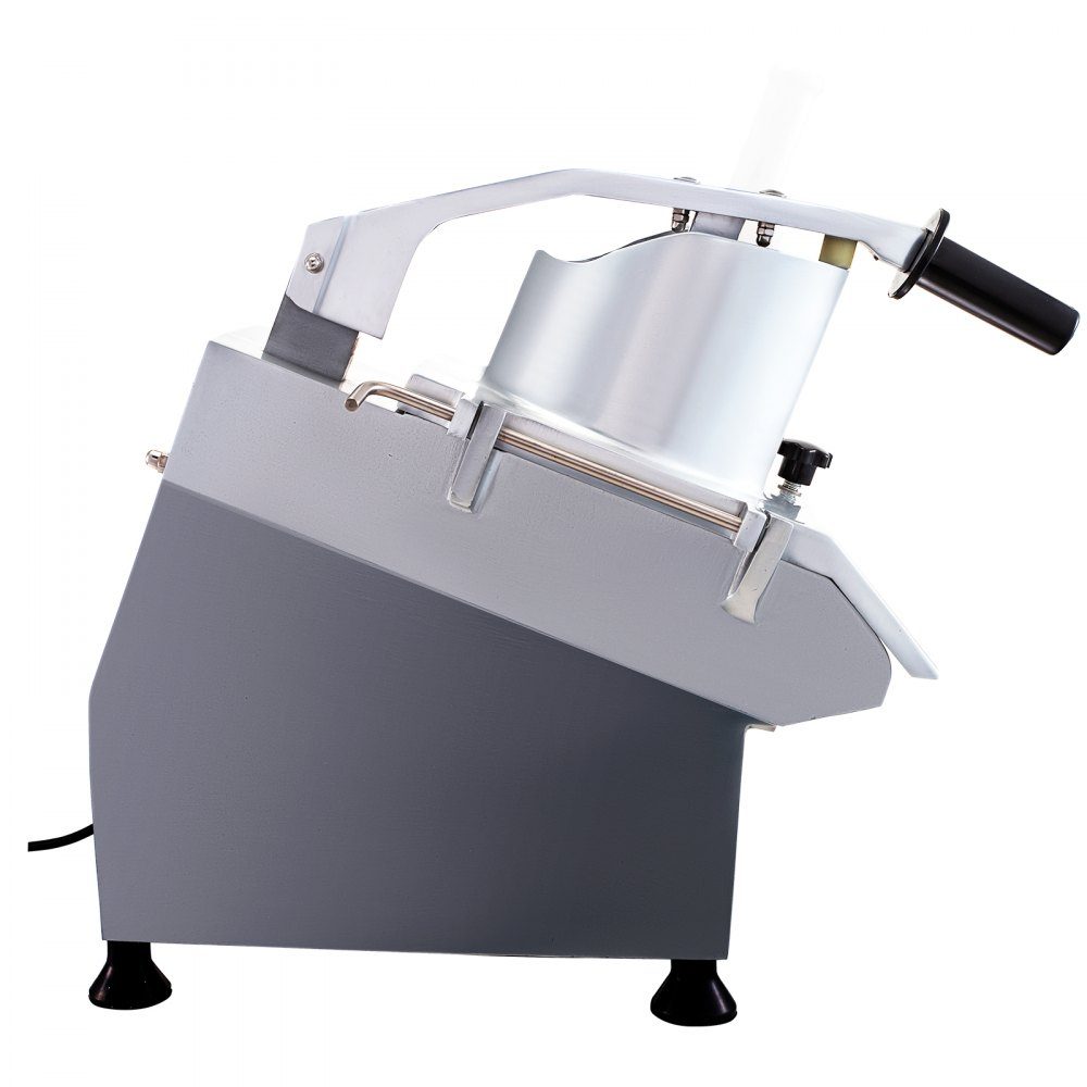 Trancheuse à légumes électrique, trancheuse à légumes commerciale, trancheuse 550 W avec 6 disques de coupe, robot culinaire professionnel en acier inoxydable