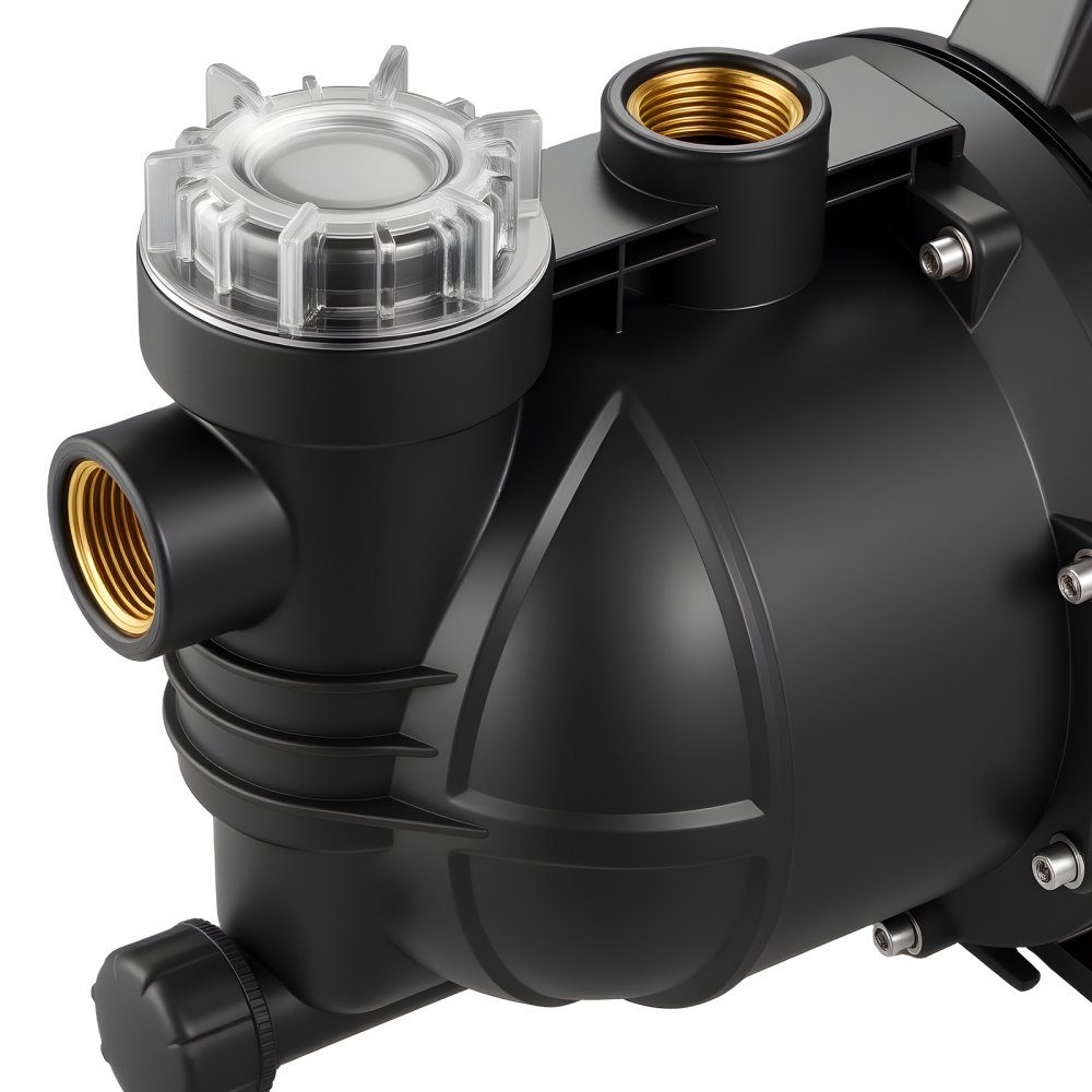 Gartenpumpe, 1300 W, 230 V, max. Förderleistung 4800 L/h, PP-Bewässerungspumpe mit 48 m Förderhöhe, Überhitzungsschutz, europäische Spannungsnormen, für Gartenbewässerung & Bewässerung