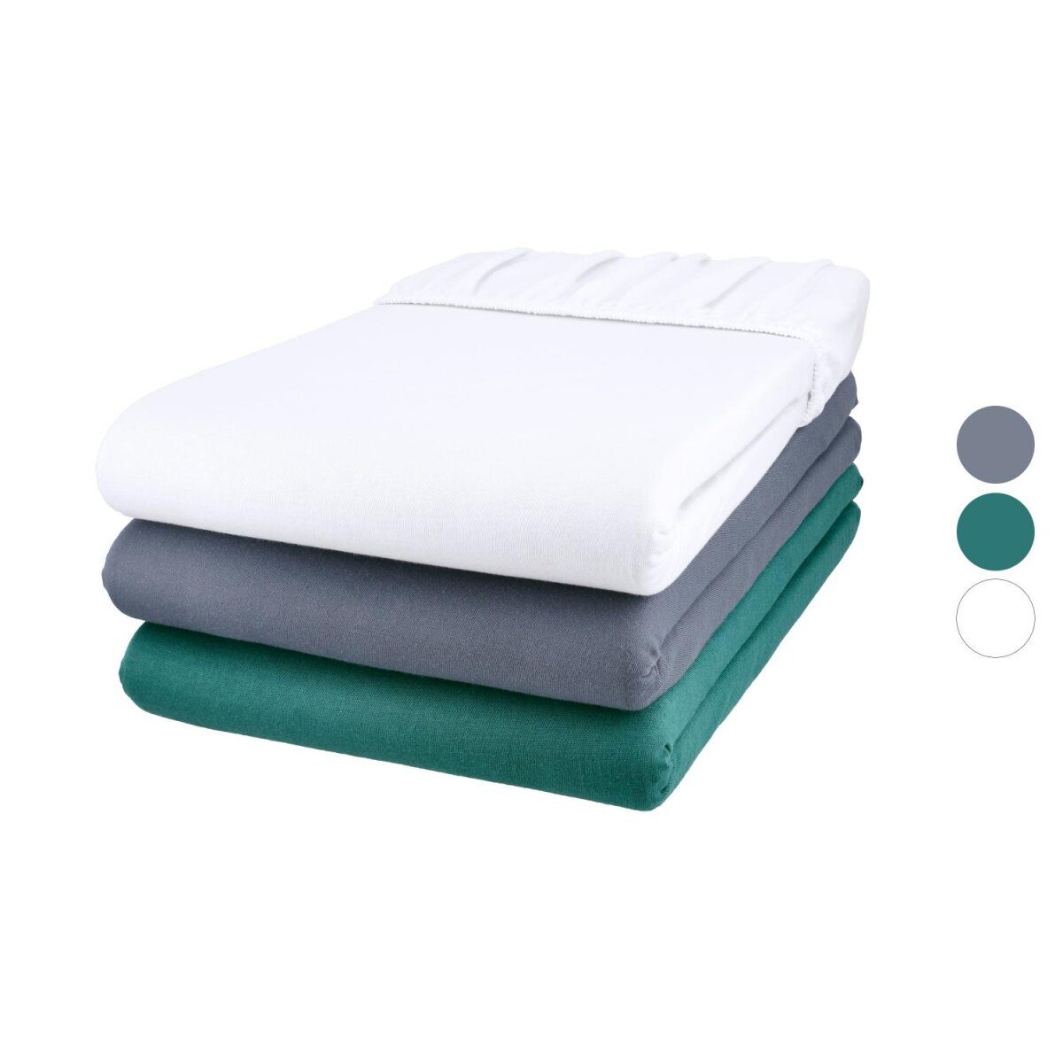 LIVARNO® Jersey-Spannbettlaken, 140-160 x 200 cm