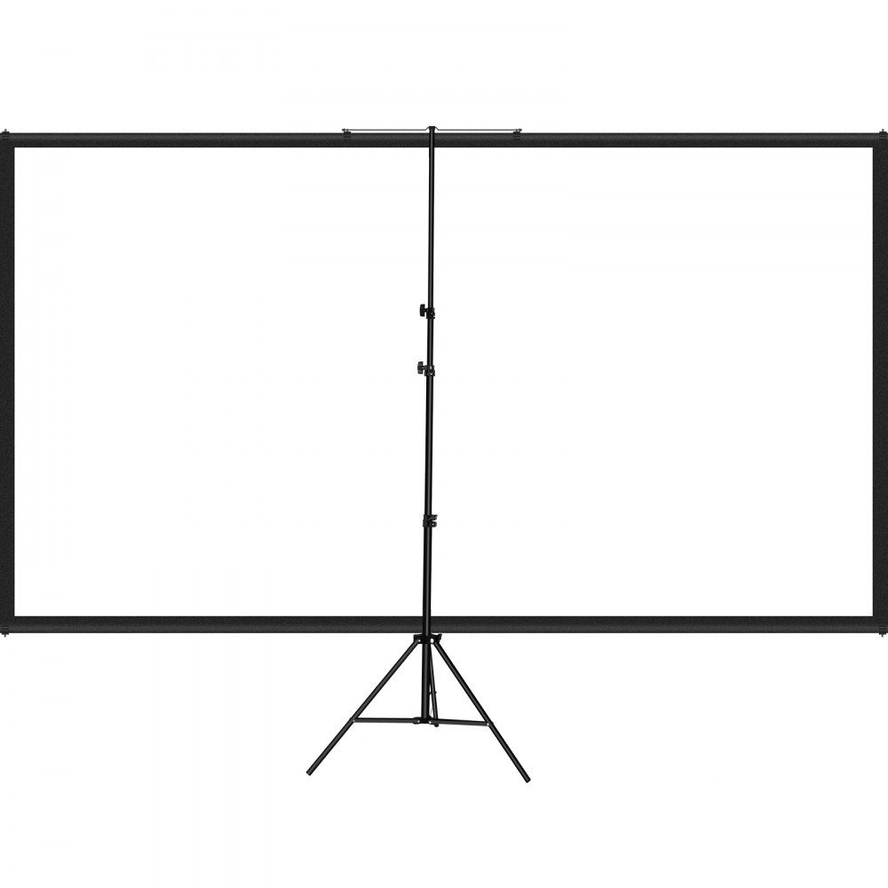 Trépied d'écran de projection 16:9 Trépied 4K HD Écran de projection mural de présentation 160x95cm Trépied d'écran de projection 200-250cm réglable en hauteur idéal pour les mariages en salle de réunion home cinéma