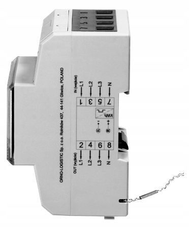 Compteur électrique triphasé avec certificat pour rail DIN triphasé 80A IP51