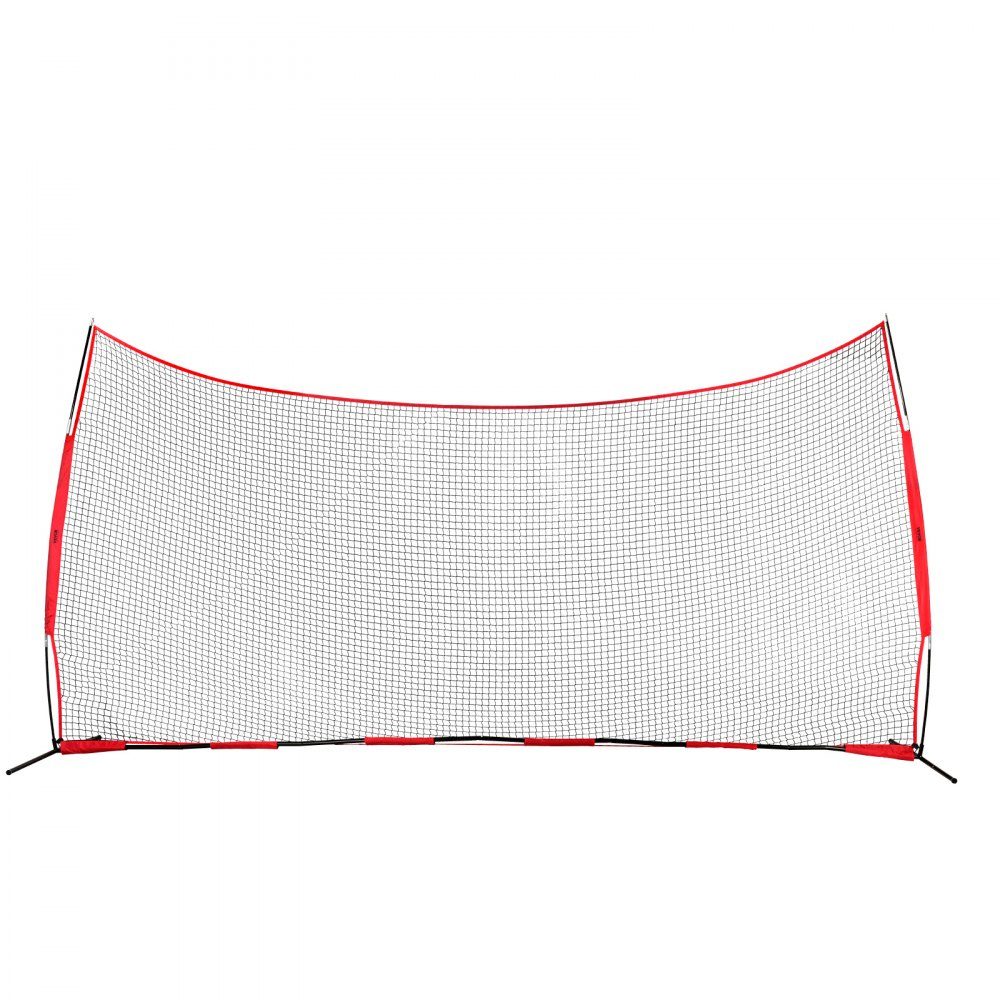 Backstop-Netz, 620 x 140 cm, Ballsport-Absperrnetz, Übungsausrüstung mit Tragetasche, Schutzschirm für Baseball, Softball, Lacrosse, Fußball- und Hockey-Training, Garten