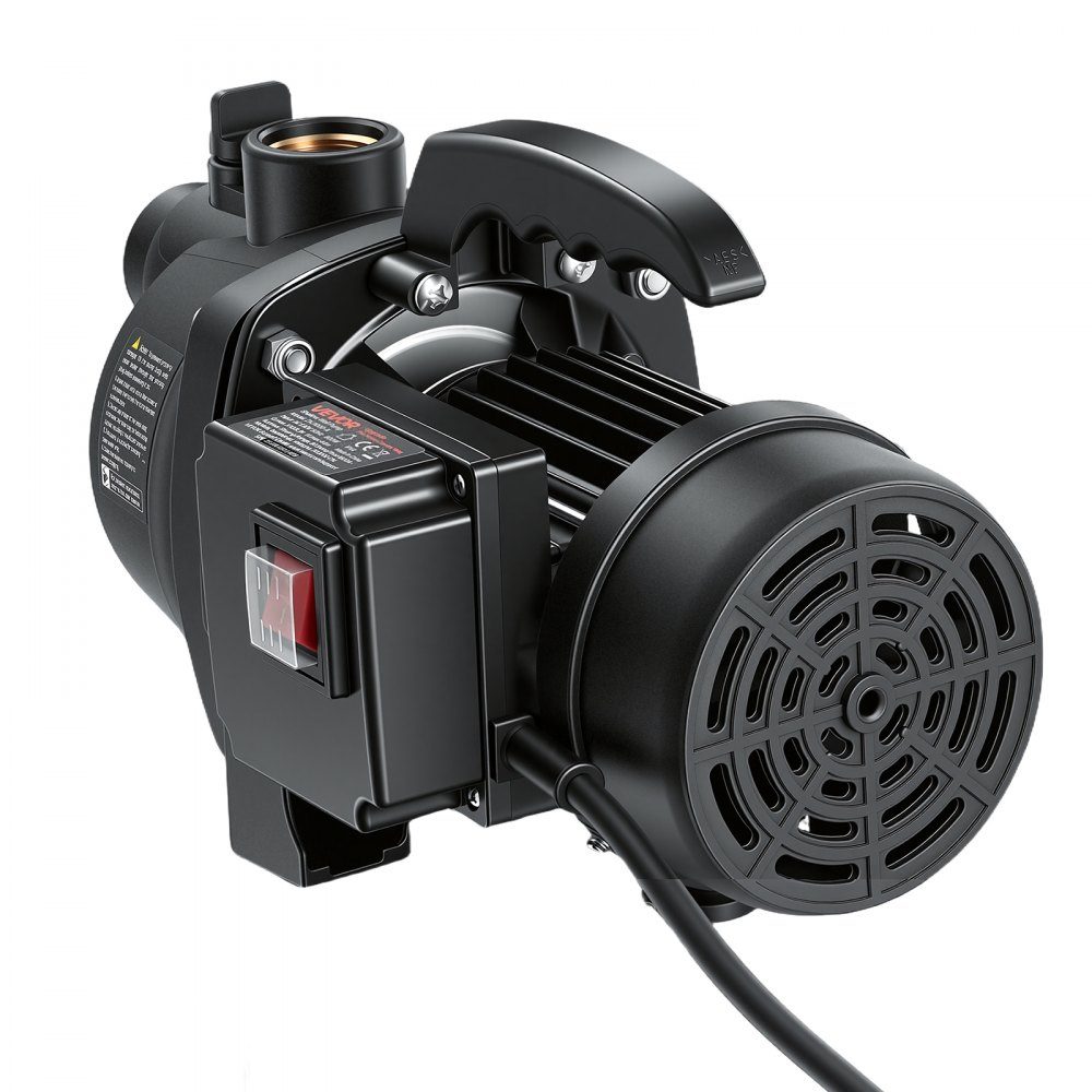 Gartenpumpe 800 W, 230 V, Bewässerungspumpe max. Förderleistung 3300 L/h, PP-Strahlpumpe mit 44 m Förderhöhe, Überhitzungsschutz, europäische Spannungsnormen, für Gartenbewässerung & Bewässerung