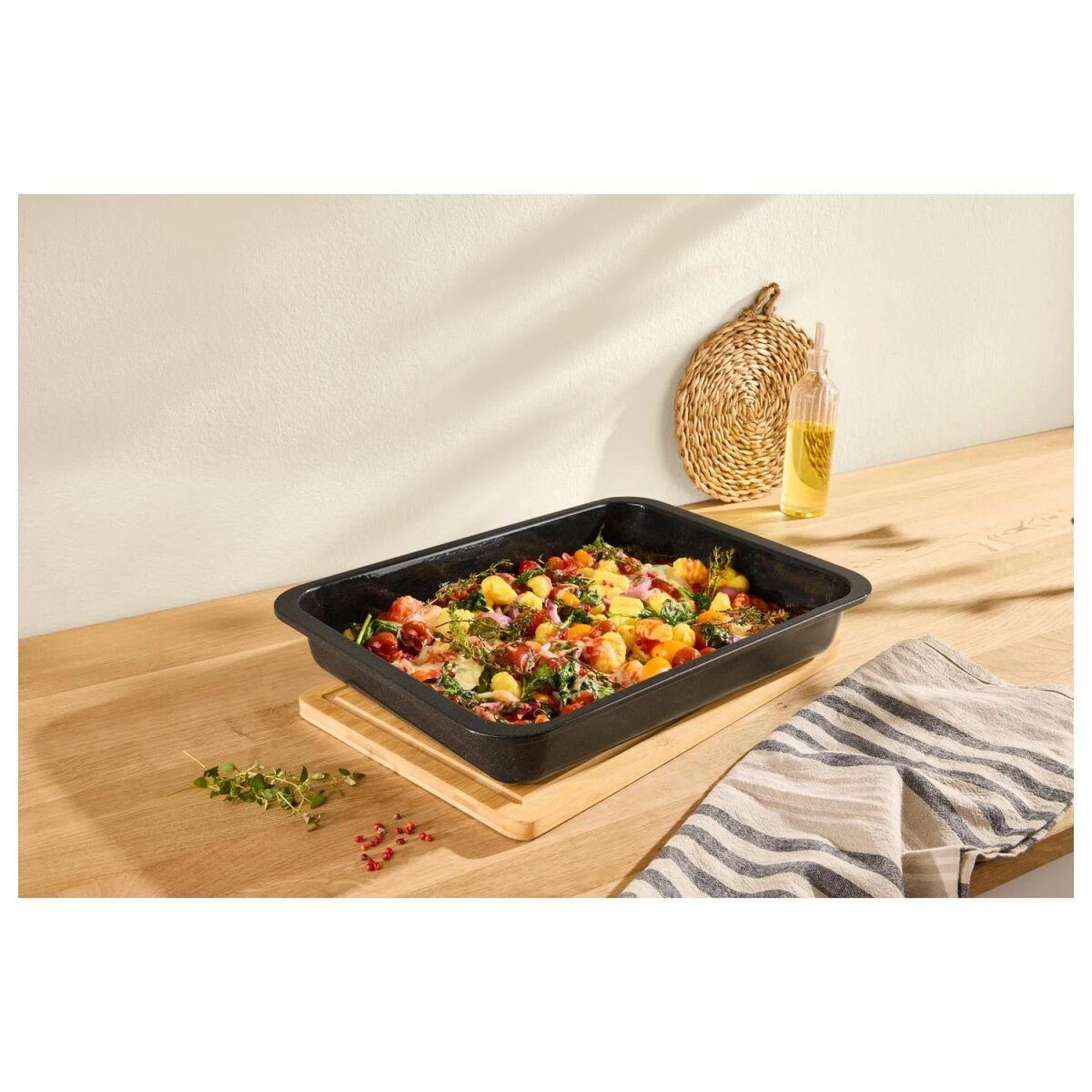 SILVERCREST® grote braad- en braadpan/geëmailleerde braad- en ovenschaal (grillovenbakvorm)