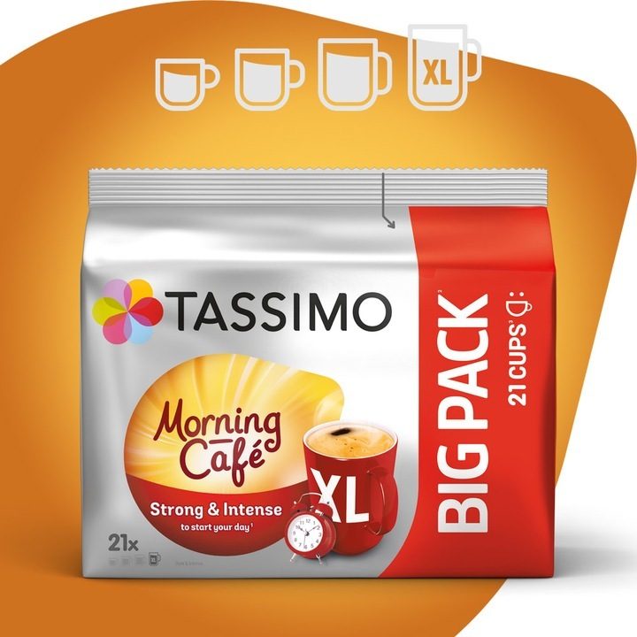 Tassimo MEGAPACK Black Coffee Blend Kapselset 5 Packungen + 1 Packung GRATIS! [116 Stück]