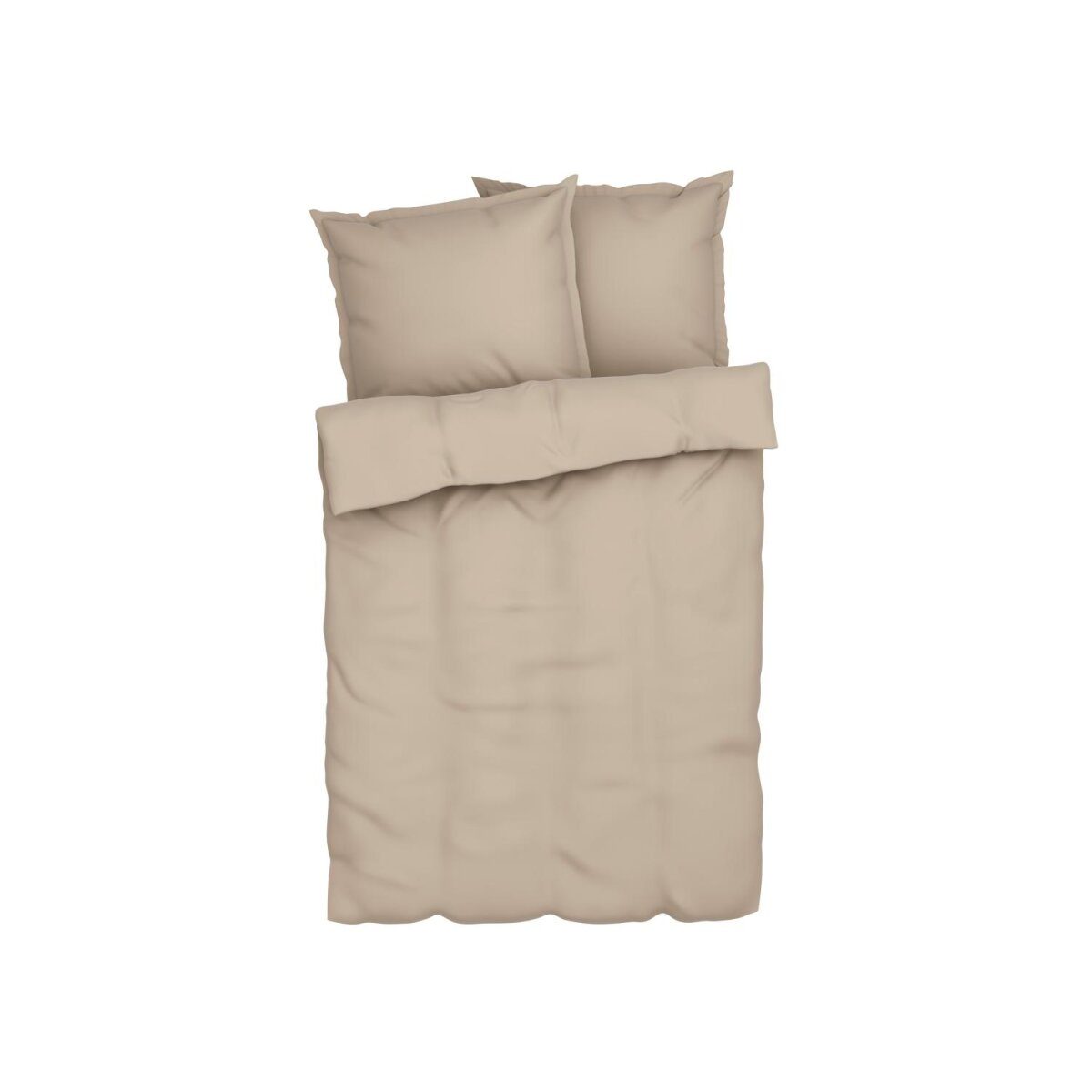 LIVARNO home bed linen, made of lyocell satin, 240 x 220 cm, beige