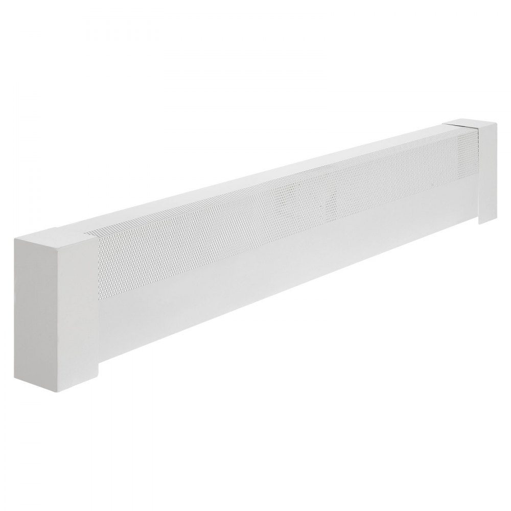 Couvercles de chauffage série Basic 1221 x 80 x 193 mm, couvercle avant de radiateur électrique standard, couvercle de remplacement en acier robuste pour chambre à coucher, blanc – Réf. HT-24393