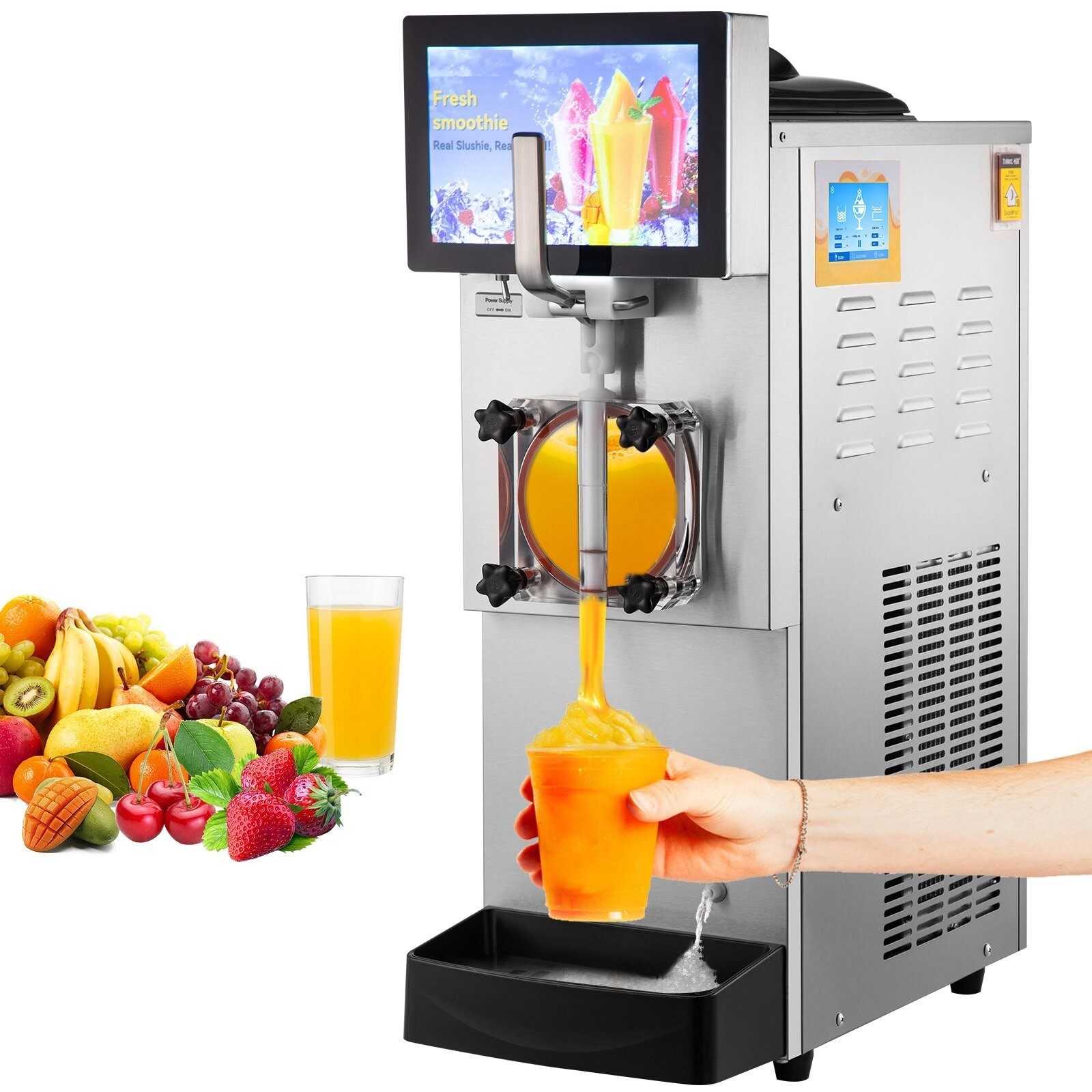 Bistro Restaurant Kommerzielle Slush-Eismaschine Edelstahl-Eismaschine 8L Slushy-Maschine