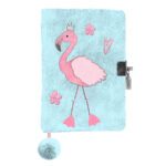 Flamingo padlock diary