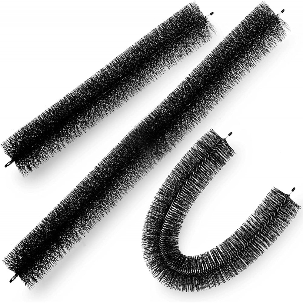 Brosse de protection pour gouttières avec poils de 96 cm de long, protection pour feuilles de 11 cm de diamètre, adaptée aux gouttières de 12,7 cm, protection contre les martres en fil d'acier galvanisé, protection pour feuilles de gouttière fabriquée mai Brosse de protection pour gouttières avec poils de 96 cm de long, protection pour feuilles de 11 cm de diamètre, adaptée aux gouttières de 12,7 cm, protection contre les martres en fil d'acier galvanisé, protection pour feuilles de gouttière fabriquée mai