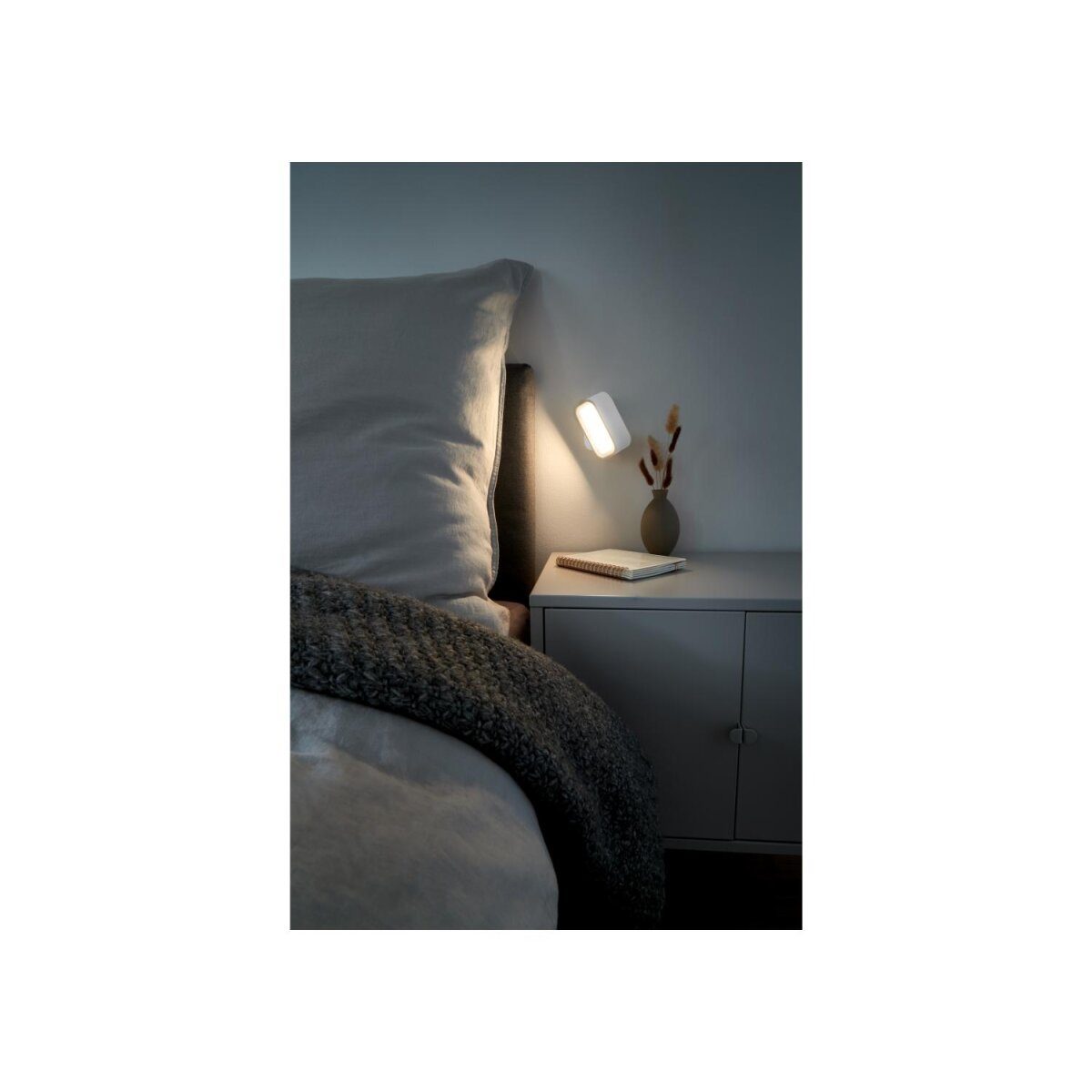 LIVARNop home batteriebetriebene LED-Wandleuchte, 3-stufig einstellbare Helligkeit