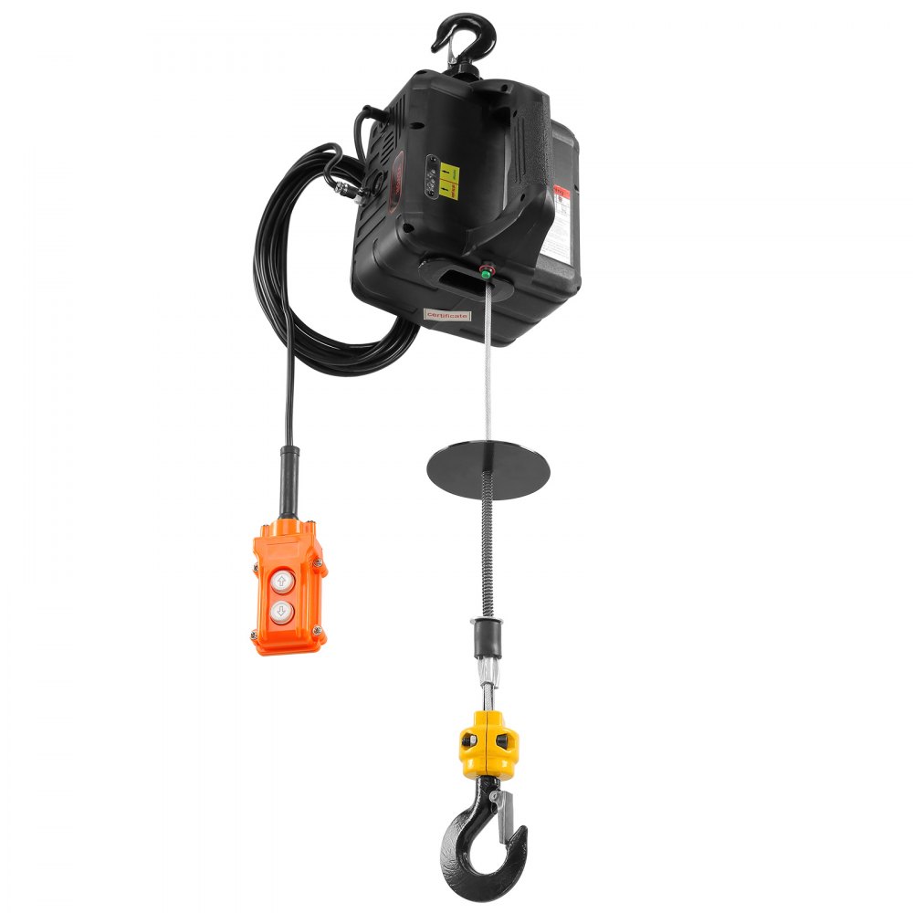 2-in-1-Elektrowinde, 498,95 kg Tragkraft, Seilzug, Hubgeschwindigkeit ≥4 m/min, Motorwinde, 7 m Hubhöhe, Seilzug, 1500 W, Seilzug, 2 Steuermodi, manuell/kabelgebundene Fernbedienung 2-in-1-Elektrowinde, 498,95 kg Tragkraft, Seilzug, Hubgeschwindigkeit ≥4 m/min, Motorwinde, 7 m Hubhöhe, Seilzug, 1500 W, Seilzug, 2 Steuermodi, manuell/kabelgebundene Fernbedienung