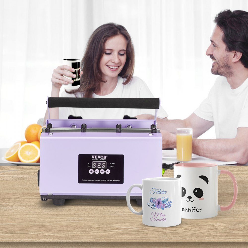 Tumbler Heat Press, 11-30oz mokpers, verwarmt snel en gelijkmatig, Tumbler Press met sublimatiepapier, tape en handschoenen, temperatuur- en tijdinstelling