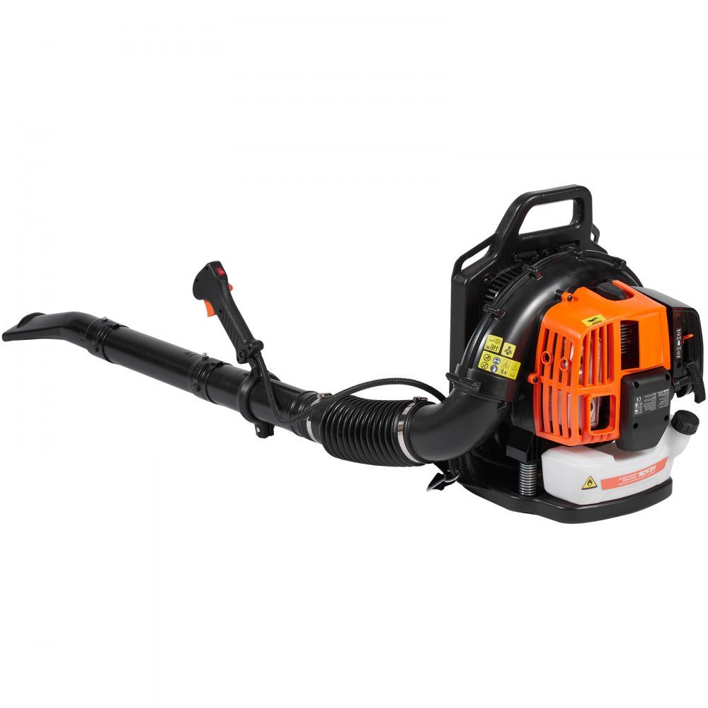 Backpack Leaf Blower, 63CC 2-Stroke Gasoline Leaf Blower with 1.89L Fuel Tank, 1110 CFM Air Volume, 220 MPH Speed, Ideal for Lawn Care, Leaf Cleaning and Snow Removal