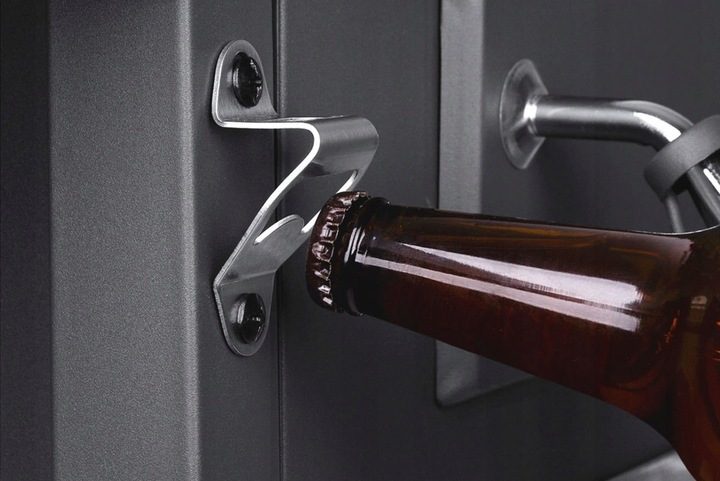 BBQ-Holzkohlegrill-Smoker-Set in Graphit mit höhenverstellbarem Deckel und 2 Seitenablagen