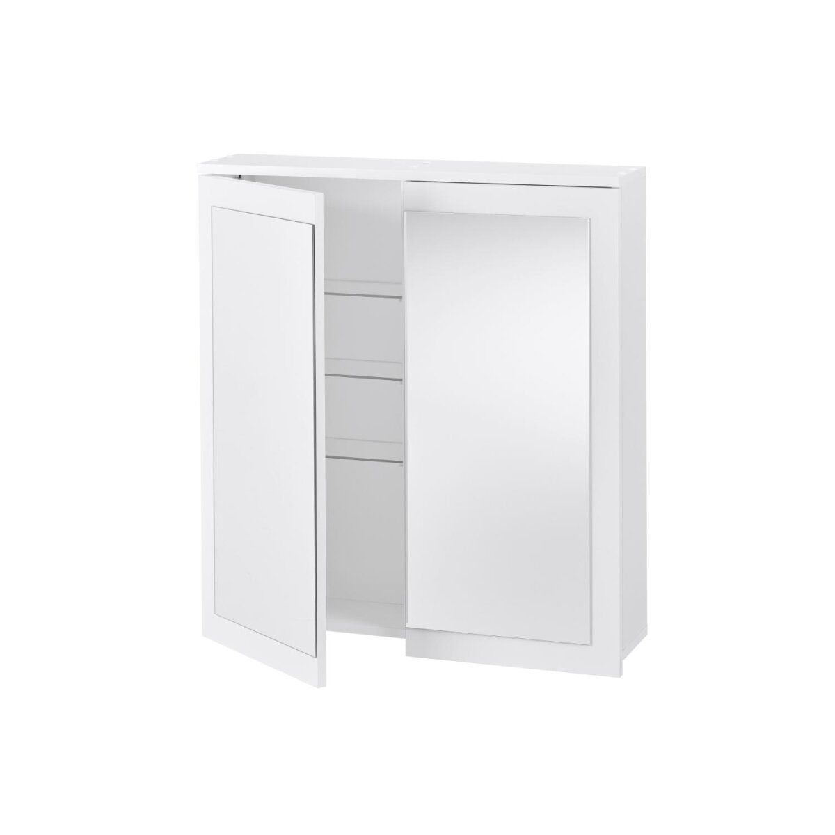 LIVARNO® Spiegelschrank Basel, mit 2 Türen, weiß