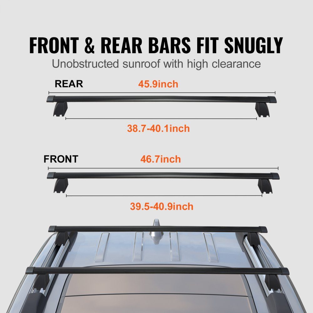 Black Roof Rack Cross Bars Compatible with Jeep Grand Cherokee 2011-2021 with Grooved Side Rails 90kg Load Capacity Aluminum Cross Bars with Locks for Roof Racks etc