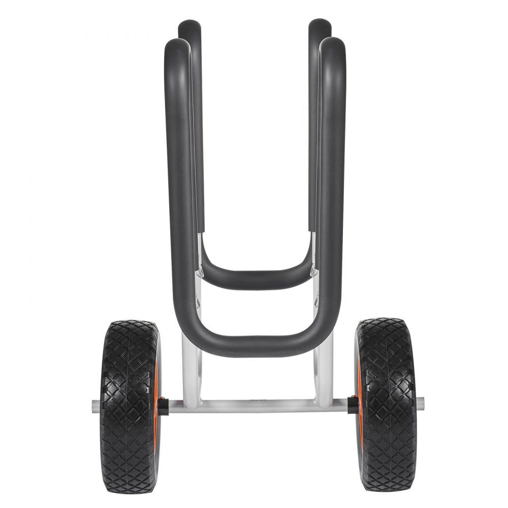 Transportwagen, 68 kg, Stand Up Paddle Board Trolley mit 25,4 cm Vollgummireifen, Schaumstoffpolsterung, Spanngurt, ideale Transporthilfe für Paddleboards und Surfbretter, 520 x 500 x 680 mm