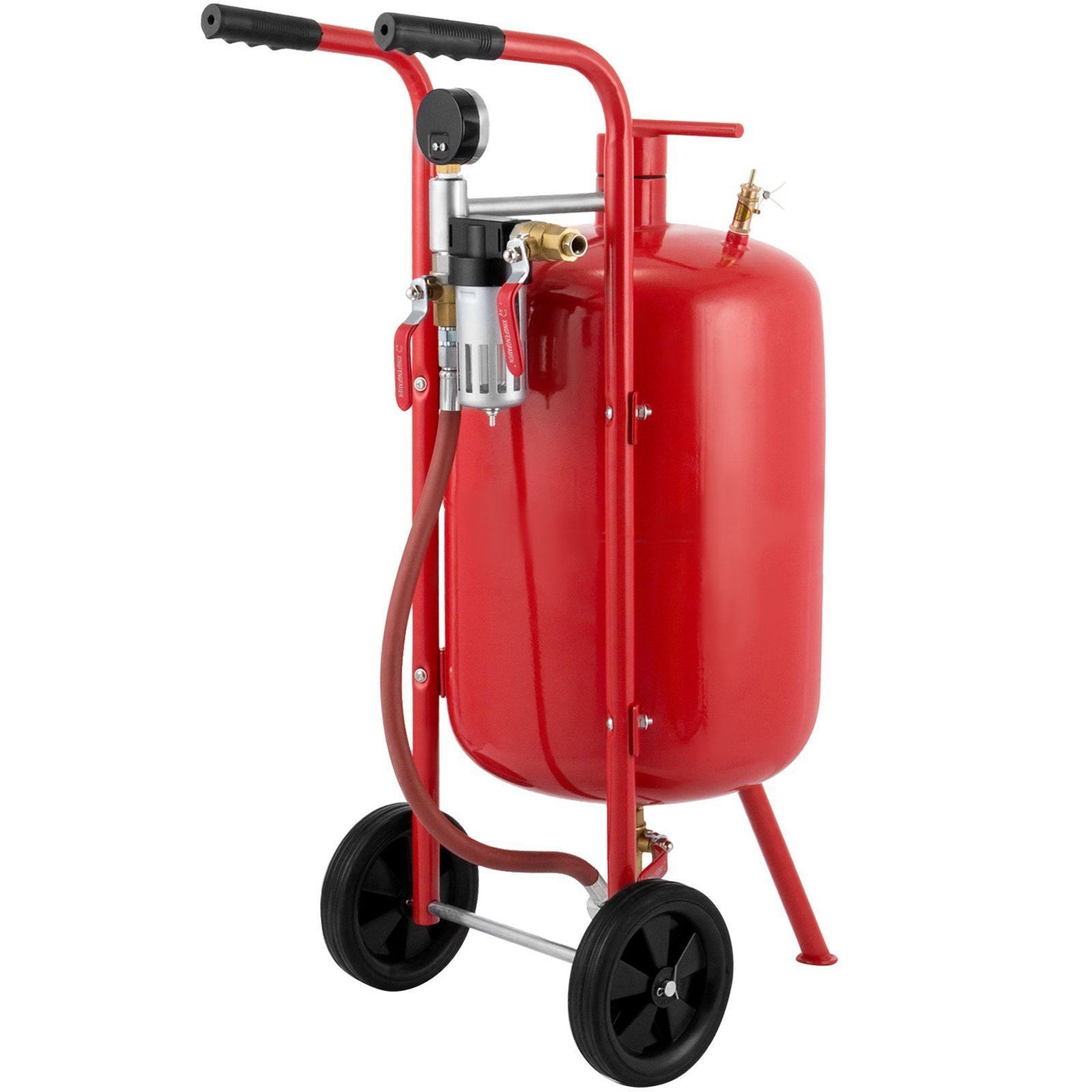 Sandblasting device mobile sandblaster with accessories 40l set