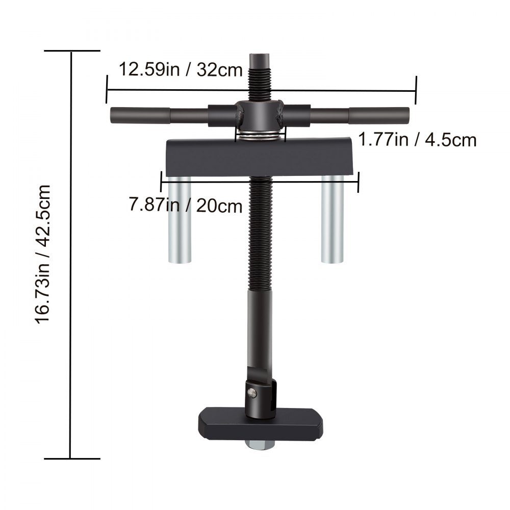 Zylinderlaufbuchsen-Abzieher, Stahl-Zylinderlaufbuchsen-Abzieher für 75-138-mm-Motoren, 7 x Zugplatten, ideal zum Entfernen von Zylinderlaufbuchsen für Dieselmotoren und Automobil-Verbrennungsmotoren