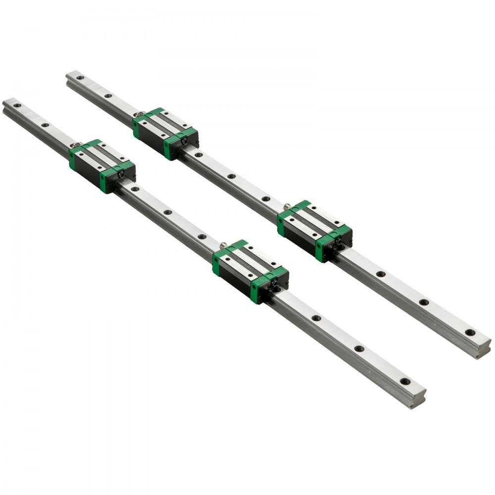 Linear Guide HSR 20 Series Linear Rails, 1700mm Length Linear Shaft CNC Linear Guide with 4 HSR 20 UU Bearing Blocks, Linear Guide Rail for CNC Machine, Lathes, Linear Guide Rail
