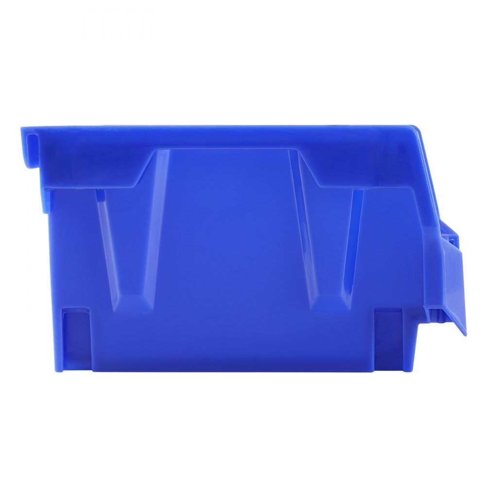 Plastic Storage Containers (5" x 4" x 3") Hanging Stackable Storage Containers Blue/Red Pack of 24 Heavy Duty Stacking Containers for Organizing Closets, Kitchens, Offices or Pantries