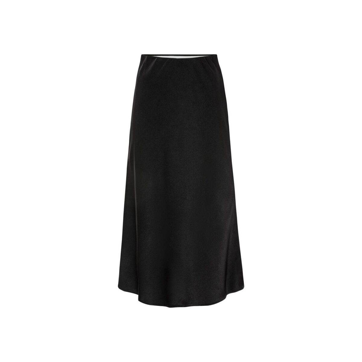 Damen-Midirock aus mattem Satin