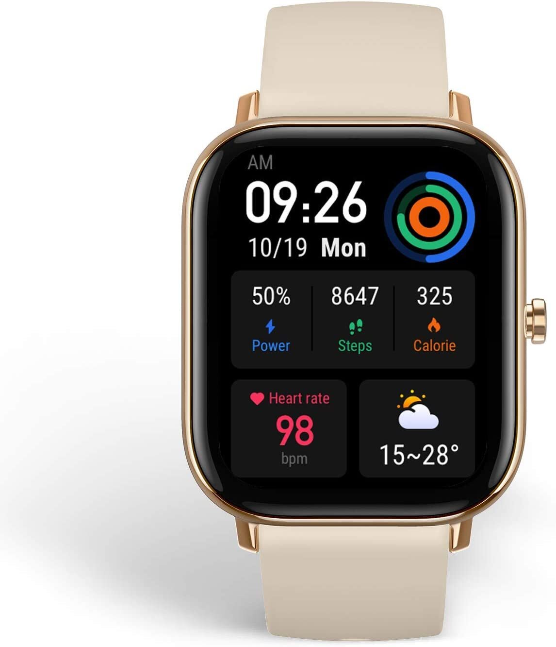 Montre intelligente Amazfit GTS – Élégance sportive avec GPS, BioTracker™ PPG et 14 jours d'autonomie de la batterie Montre intelligente Amazfit GTS – Élégance sportive avec GPS, BioTracker™ PPG et 14 jours d'autonomie de la batterie