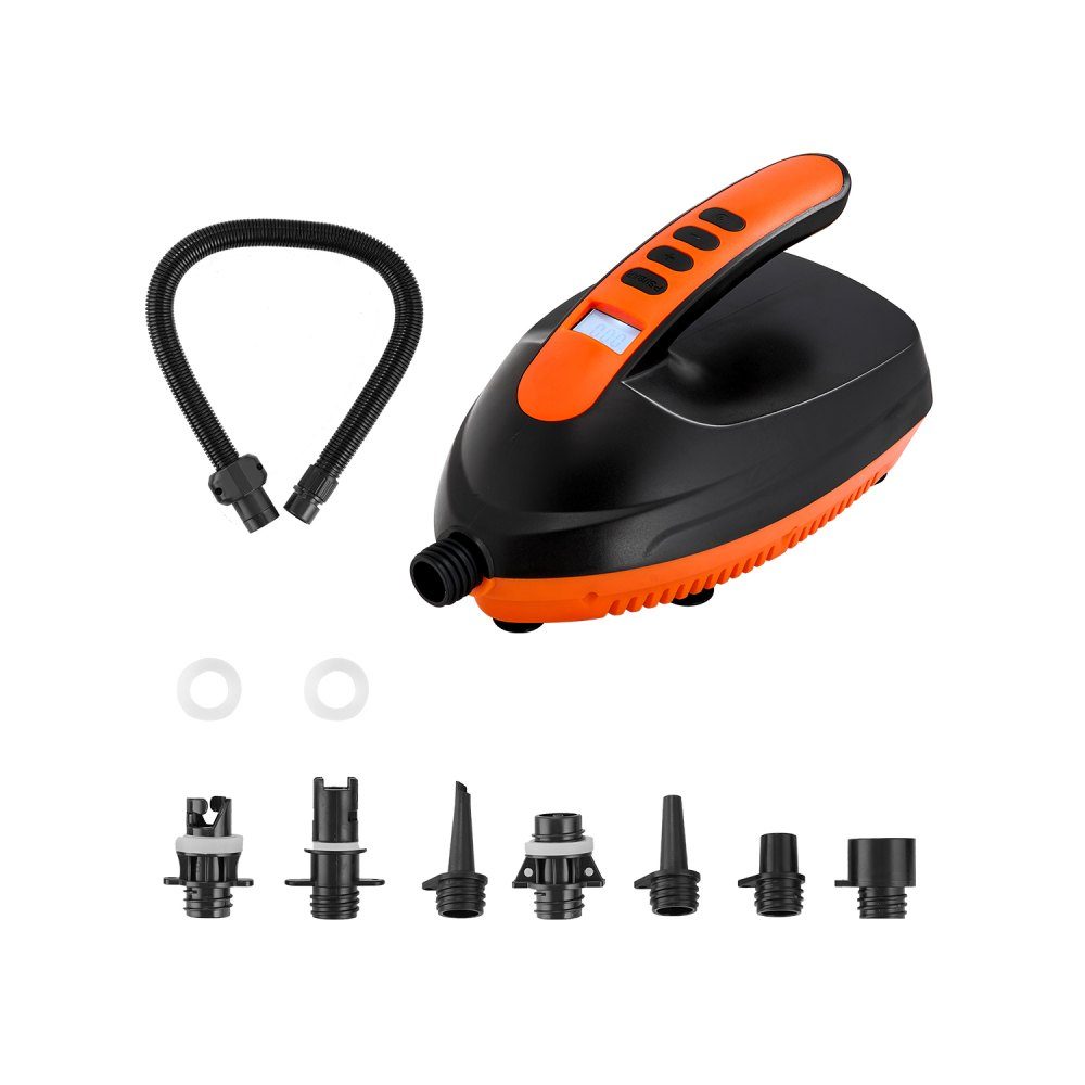 Pompka do paddleboardu (20 PSI), elektryczna pompa powietrza SUP z prędkością napełniania 70 l/min, automatyczne wyłączanie i 12-V-Gleichstromanschluss, inflacja idealna do nadmuchiwanych namiotów do paddleboardu