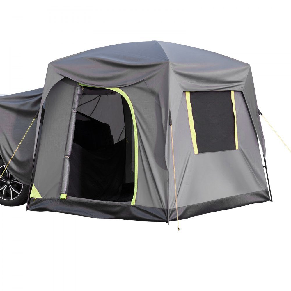 SUV Tent Camping Car Tent (248x308x230cm) Waterproof PU2000 Spacious Double Layer Design for 5-8 People SUV Camping Tent with Windows and Mesh Windows Rain Canopy and Bag