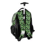 Pixel Mask backpack with wheels