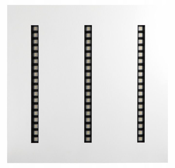 Aufbau-LED-Deckenpaneel 60x60 UGR 50W CASSETTE neutralweiß UGR 16, geringer Blendfaktor weiß
