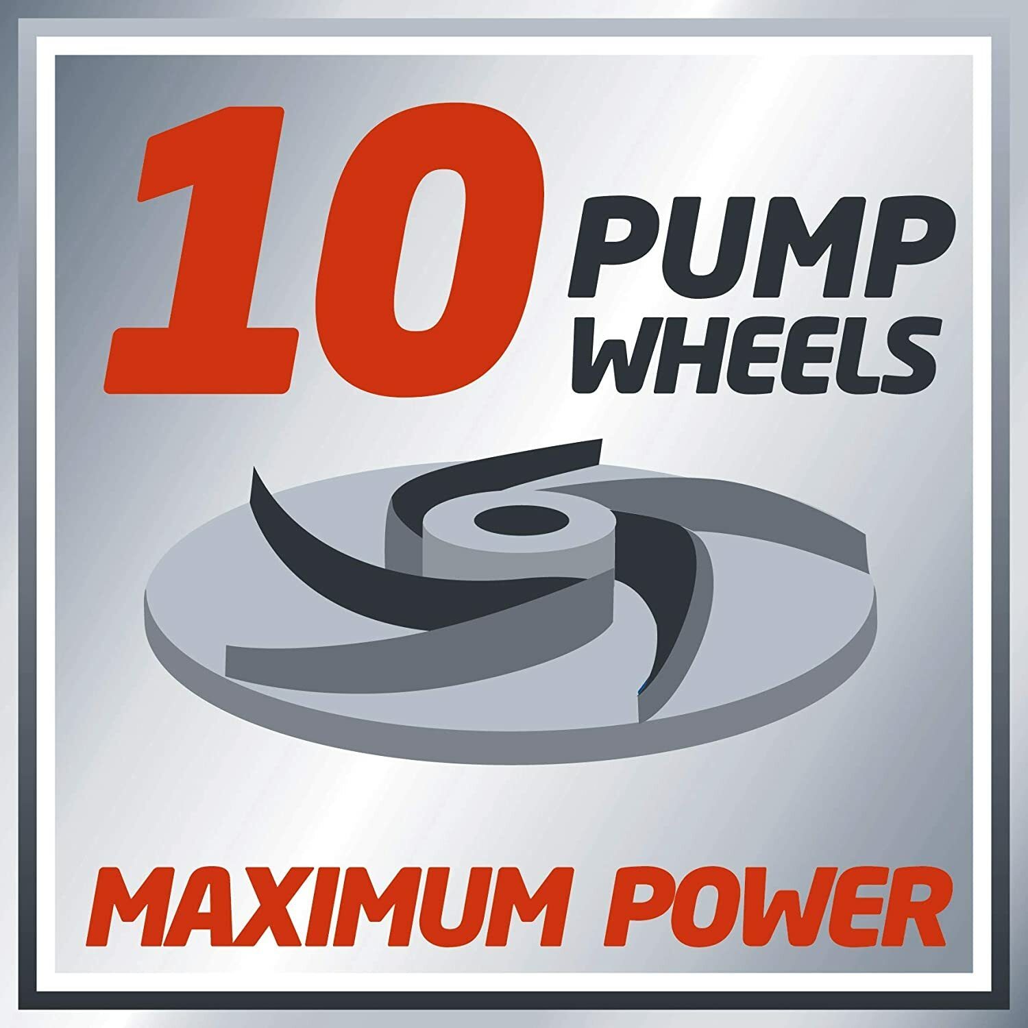 Einhell deep well pump GC-DW 1300 N (1300 W, 5,000 l/h max. delivery rate, 20m max. immersion depth, stainless steel housing, stainless steel sieve, incl. 22m drain rope)