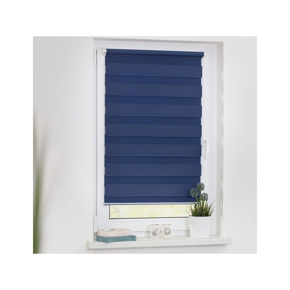 Duo-Rollo Klemmfix, ohne Bohren, gespannt, blickdicht, ab 45 x 150 cm