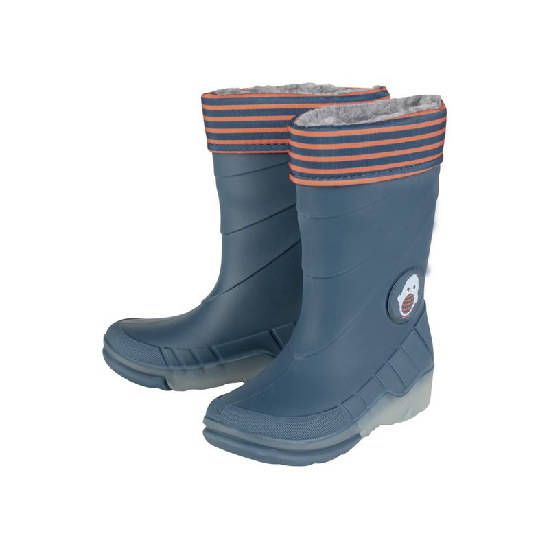 lupilu® Kinder-Blitz-Regenstiefel mit weichem Warmfutter (Blau, 26/27)
