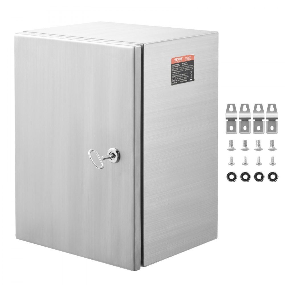 Boîtier électrique en acier inoxydable 16" x 12" x 6", IP66-Wandmontage-Anschlussdose