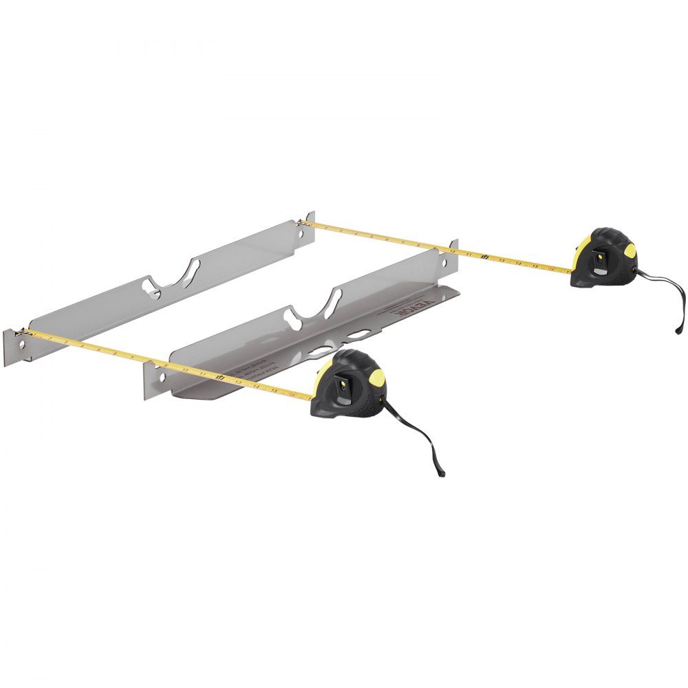 Wheel Alignment Tool, 2 Pack Wheel Alignment Track Plates, Stainless Steel Wheel Alignment Tool Plate, Accurate Track Angle Measurement, Includes 2 Tape Measures and Conversion Table