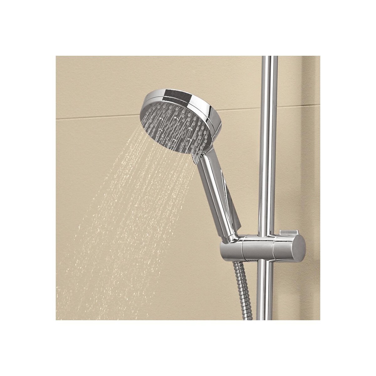 Ensemble de douche de tête LIVARNO®, avec thermostat et pomme de douche à effet pluie Ensemble de douche de tête LIVARNO®, avec thermostat et pomme de douche à effet pluie