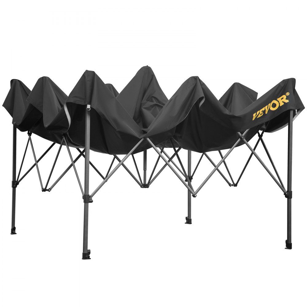 Vouwpaviljoen 3x3m Vouwpaviljoen 240g PVC gecoat polyester Pop-up paviljoen 1,95-2,13 m Verstelbare feesttent Tuintent Strandtent voor bruiloft of andere commerciële activiteiten