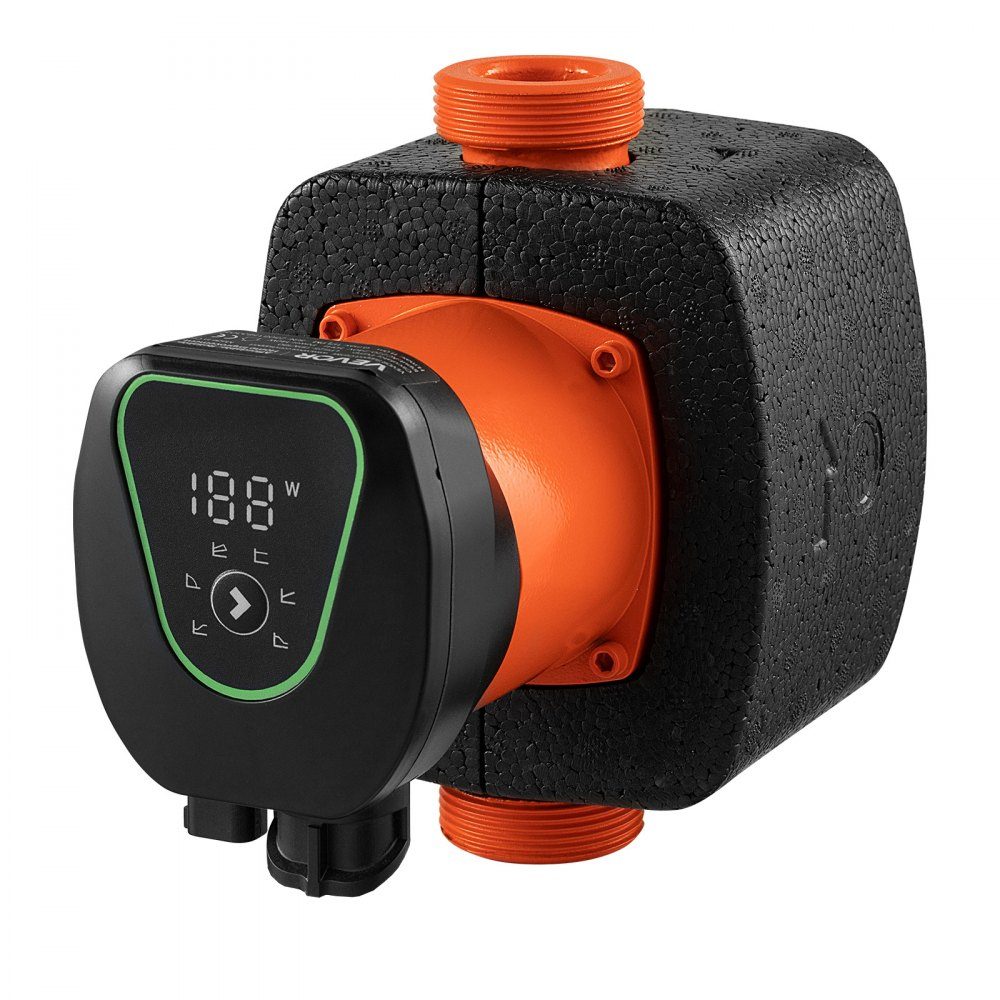LPS25-11PA/180 Circulation Pump Circulation Pump 117LPM 11m Max Head Cast Iron Hot Water Circulation Threaded Connection Check Valve Quiet Operation for Home Heating