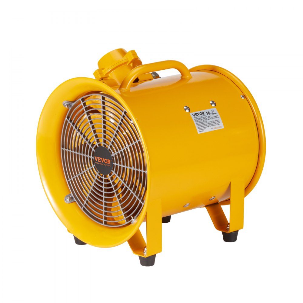 Bauventilator, 550 W AC-Motor, Bauventilator, 2850 U/min, Bauventilator, Gebläse 1179 l/s (2500 CFM), Axialventilator, 3 m Netzkabel, Axialventilator, 75 dB Geräuschpegel, Industrieventilator IP44