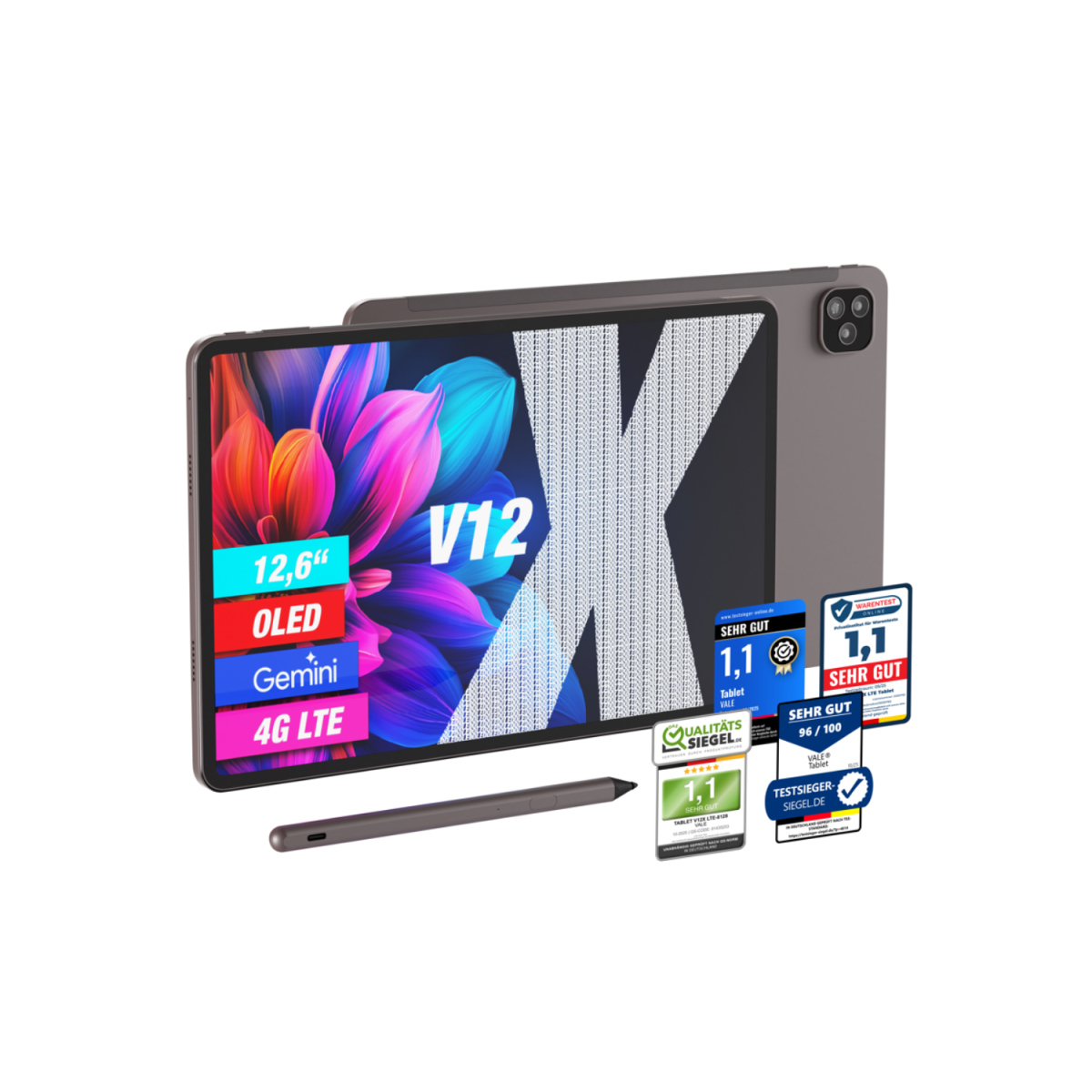 Vale GmbH Tablet »V12X LTE«, 12.6"