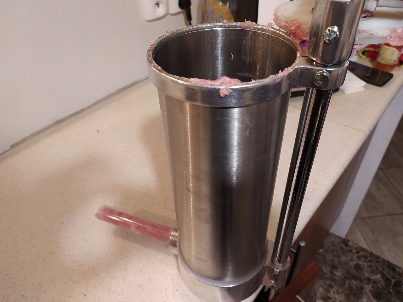Presse à saucisses, remplisseur de saucisses de boucher, 3KG, robot culinaire, jeu de 4 buses