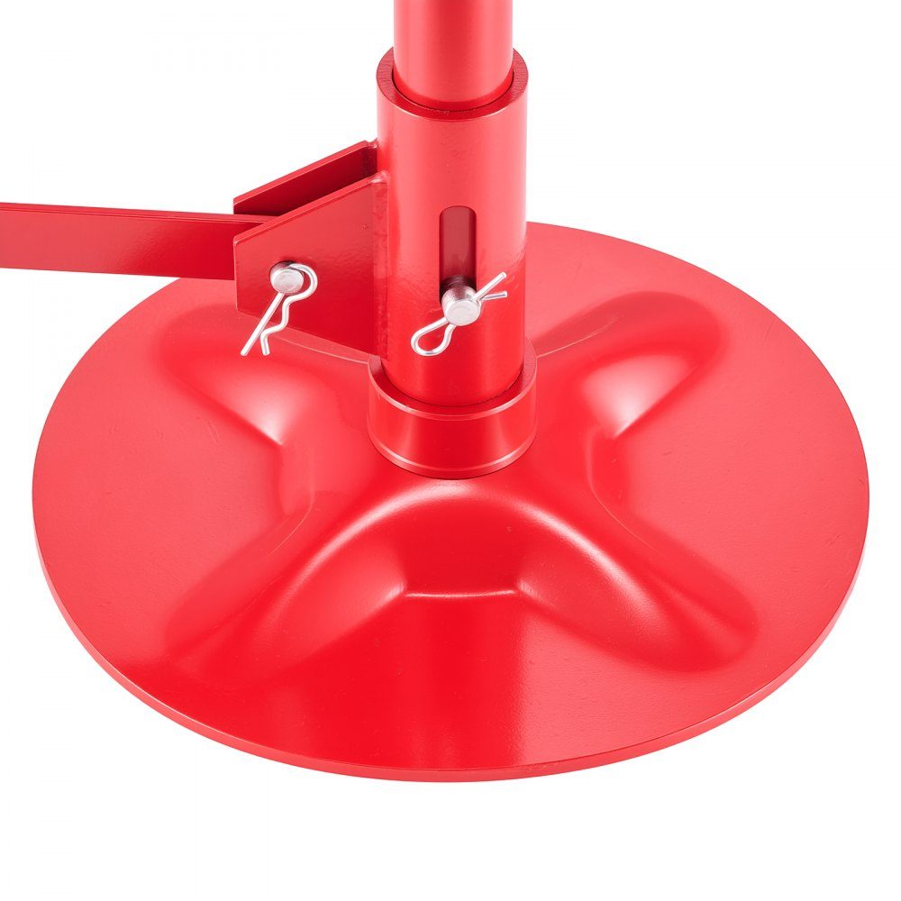 Support de dessous de caisse 750 kg réglable en hauteur (1320-2032 mm) avec poignée rotative à roulement à billes et pédale pour soutenir les composants du véhicule, réparation automobile